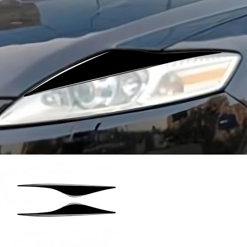 Cache-phares Ford Mondeo Mk4 noir laqué protection phares 2007-2013 - 2