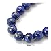 Produktbild Charming Beads Strang 24+ Blau Lapislazuli 8mm Gefärbt Rund Perlen HA02335