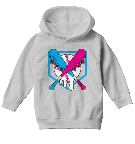 Dripping Baseball and Bat - Trippy Toddler/Youth Fleece Hoodie2