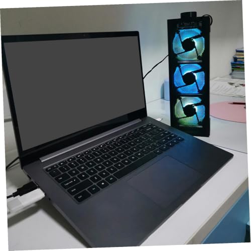 Cooler para portátil COHEALI con ventilador RGB y soporte ajustable miniatura 5