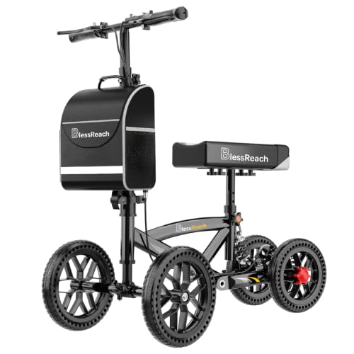 BlessReach Foldable All Terrain Knee Scooter
