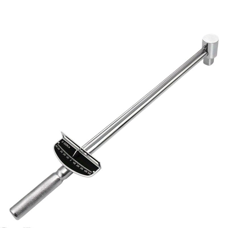 Telescopic Ratchet Klucz dynamometryczny z przezroczystą skalą metryczny calowy napęd do antypoślizgowego 300N/500N Klucze dynamometryczne(500NM 3-4)