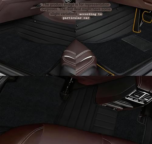 Image of CHIRON Premium 10D Car Floor Mat for XEV 9e Custom Fitted, Luxury Car Foot Mats Compatible with Mahindra XEV 9e, Set of 3 Pcs, 100% Waterproof and Washable, Classic Black