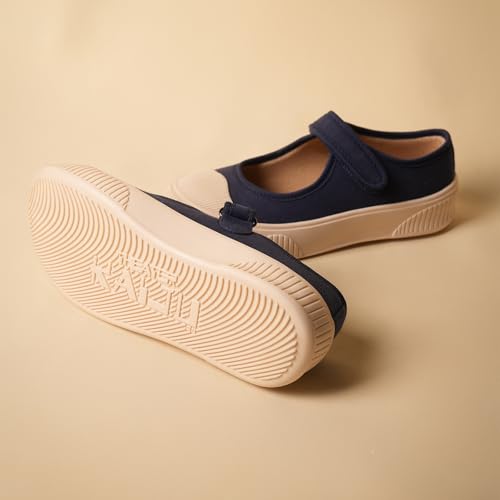 Image of Theater Women Jiro Mary Jane Flats | Lightweight Slip-On Shoes with Soft Cushion & Grip Sole | Stylish, Durable & Comfortable Footwear for Travel, Office & Casual Wear