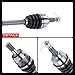 A-Premium Pair (2) Front CV Axle Shaft Assembly Compatible with Honda Rancher 350 2000-2005 Rancher 400 2004-2007 Rancher 420 2007-2013, 4x4 Models, Driver and Passenger Side, Replace# 42220HM7830