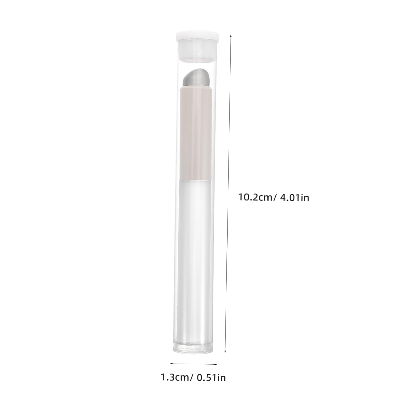 IWOWHERO Mini Round Head Silicone Lip Brush Travel Size Jelly Material Soft Lip Makeup Easy to Clean Beauty Mask Makeup Tool Exfoliating Brush