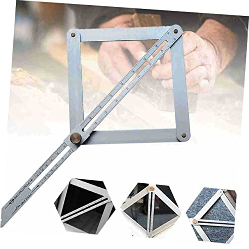 Herramienta Medidora de Ángulos Multiángulo de Aleación de Aluminio 2 Piezas miniatura 7