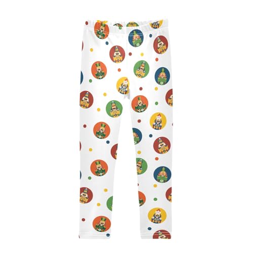 ZZKKO Girls Leggings Nutcracker Pattern Toddler Girls Clothes Leggings for Girls Toddler Girls Leggings 3-4T