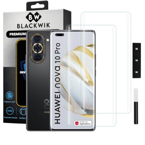 Image of Blackwik UV Curved Tempered Glass for Huawei Nova 10 Pro | 2-Pack