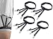 Produktbild ANDERK 2 Paare Sockenlos Shirt Stays - Hemdhalter mit Verschlussklammern und Verstellbaren Trägern für Einen Ordentlichen und Intelligenten Look, Schwarz