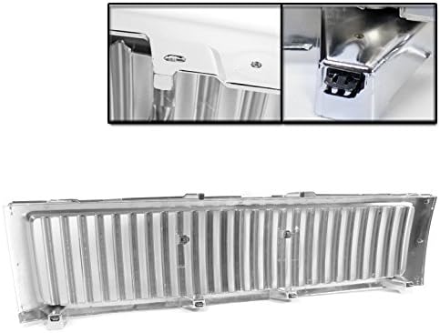 For Chevy Silverado 1500 Vertical Style Front Upper Hood Grille - Chrome