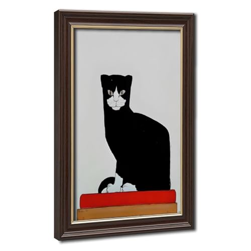 Impression sur toile The Cat de Bart Van Der Leck cadre suspendu 40x60 cm