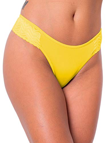 Calcinhas Em Microfibra Kit Com 10 Unidades Lingerie Renda Multicor (G)