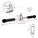 Yes4All 980 LBS Straight Bar Cable Attachment for Gym, LAT Tricep Pull Down Bar with Rubber Handle Grip Carabiner Included