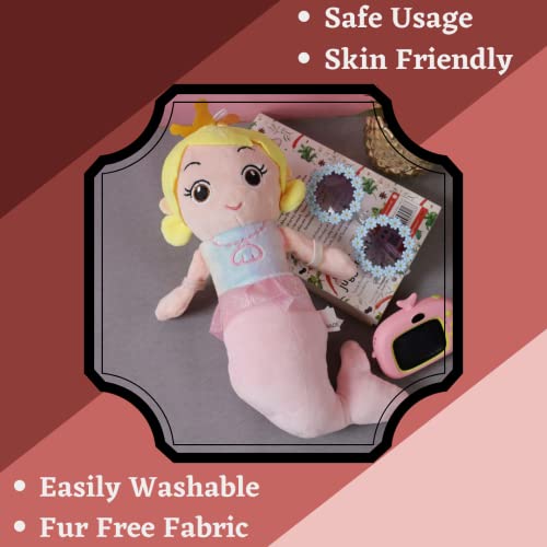 Image of A Little Swag Soft Mermaid Doll Princess Stuffed Plush Toys for Birthday Theme Gifts Present Home Decoration for Kids Girls (25 cms)