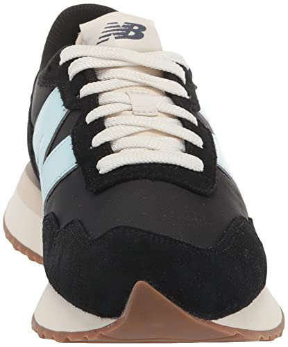 New Balance Women's 237 V1 Classic Sneaker, Black/Bleach Blue, 8.5 #TOP1