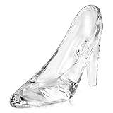 1 Pack Glass Slipper, Small Glass Crystal High Heels, Crystal High Heels Shoes for Birthday Decoration Party, Wedding Supplies Decorative Party Decorations, Transparent Decorative Items