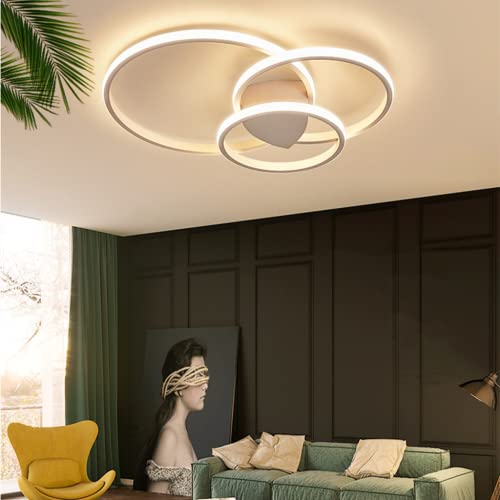 Plafonnier LED salon réglable avec télécommande pour varier l'intensité