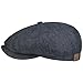 Produktbild Stetson Hatteras Flatcap Leinen Damen/Herren - Mütze mit Baumwollfutter - Flat Cap mit Sonnenschutz UV 40+ - Schirmmütze Frühjahr/Sommer - Ballonmütze Denim 62 cm