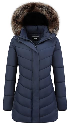 GOLDLADIES Women's Waterproof Long Winter Coat Thickened Down Puffer Jacke Winter Parka