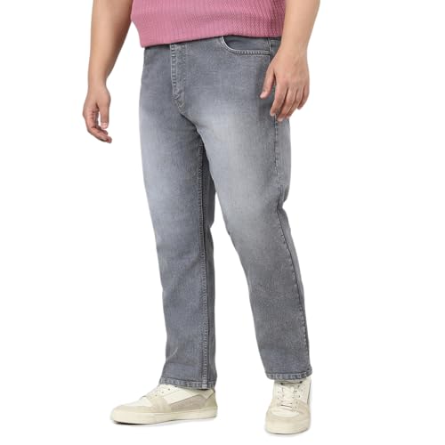 Image of Urbano Plus Men's Straight Fit Mid Rise Jeans