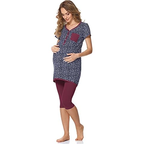Bellivalini Women's Maternity Pyjama Set with Nursing Function Cover