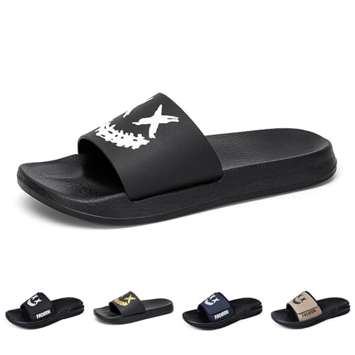 Fashion Men's Cartoon Personalized Smile Printed Non-Slip Cloud Slippers - Soft Non-Slip Indoor/Outdoor Slippers