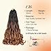 French Curly Braiding Hair 22 Inch Loose Wavy 3 Packs Bouncy Braiding Hair Extensions 75g/Pack Synthetic French Curl Crochet Hair for Black Women (22 Inch,3 Packs,C16)