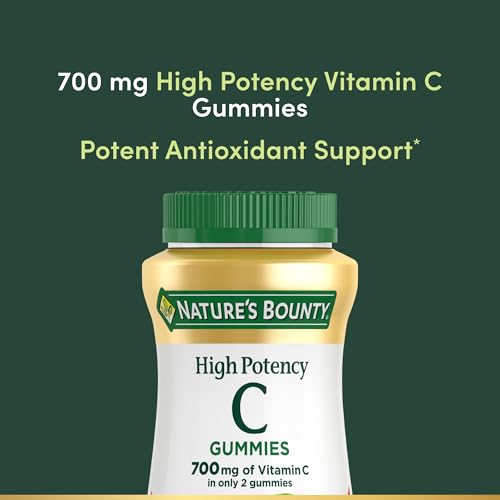 Image of Nature's Bounty Vitamin C Gummies 700mg, Orange Flavor, 60 Count