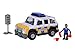 Simba 109251096 - Feuerwehrmann Sam Polizeiauto 4x4,19 cm, für Kinder ab 3 Jahren, mit Originalsound, Licht, Malcom Figur und weiteren Extras