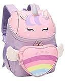 Fanwoli Kindergartenrucksack, Mädchen Jungen Kinder Rucksack für 3-5 Jahre alt, 3D Cartoon Kleinkind Rucksack leicht langlebig