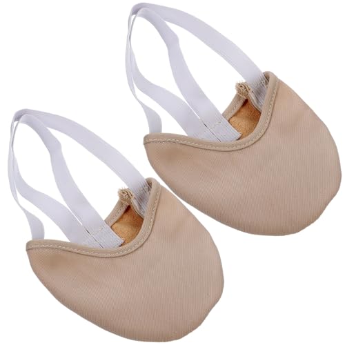 Chaussures de danse de ballet demi-semelle couverture d'orteil pour moderne jazz
