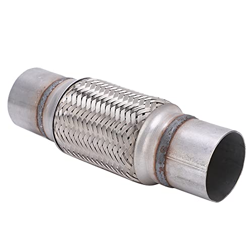 Voiture Echappement Flexible Tuyau, 2.5x3.94 Universel Inox Acier Voiture Echappement Flexible Tuyau, 2.5x3.94 Universel Inox Acier