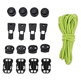 Generic Heavy Stretch Round Strings Lightweight Elastic Cord Locks for Shoelaces Backpack Drawstrings - 3.2m Elastic Rope for Camping Hiking (3.2m)