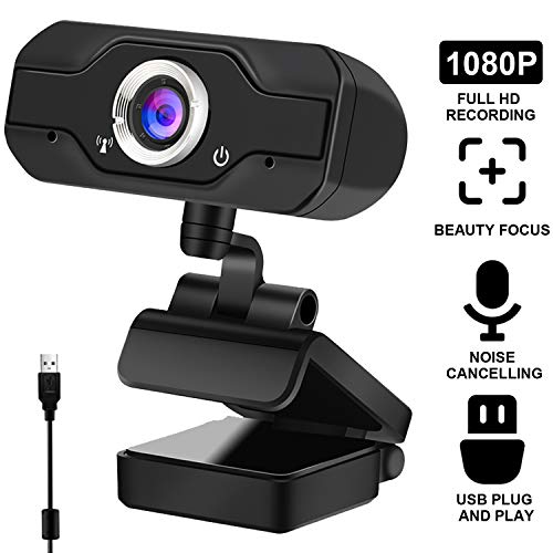 USB 2.0 1080P HD Webcam Web Camera Video with Mic Microphone Clip-on