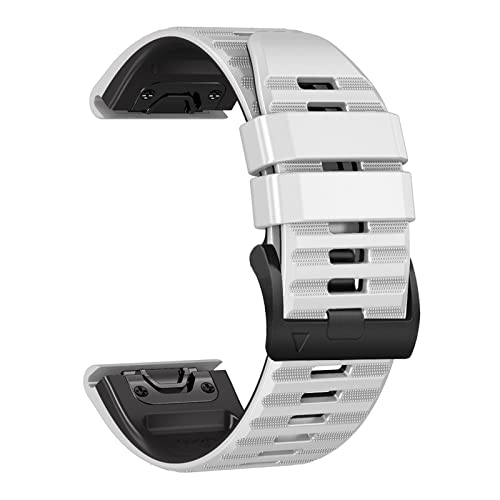 Bracelet montre 26mm en silicone pour Garmin Fenix 6X Pro et 7X Solar