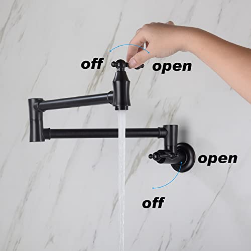 Grifo plegable de cocina con doble junta y brazo de gran alcance 4