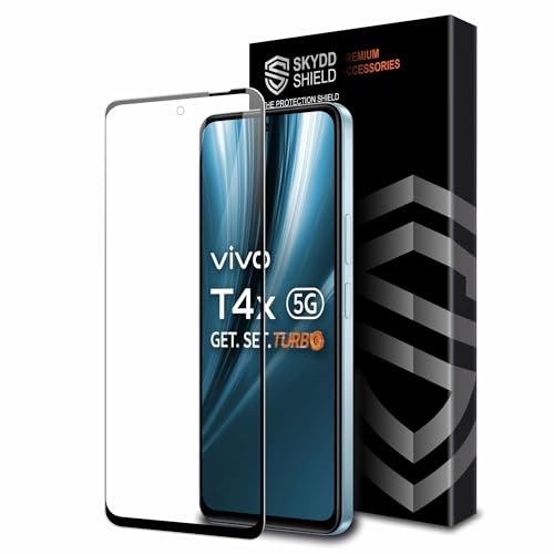 Image of Military-Grade Gorilla Tempered Glass For iQOO Z10x, Vivo Y31 Pro and Vivo T4X (6.72 Inch) With Installation Kit | Edge to Edge Coverage | Black