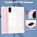 Gylint Case for Xiaomi Redmi Pad 2 11 inch 2025, Hybrid Slim Case Cover [Built-in Pencil Holder] Shockproof Cover with Clear Transparent Back Shell for Xiaomi Redmi Pad 2 Pink