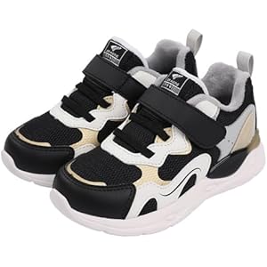 Dr Kong Toddler Boys Girls Running Sneakers Winter Shoes Kids Lightweight Tennis Warm Fleece Linced Athletic Sport Cold Weather Sneaker for Toddler/Little Kid 7 Toddler Black/White