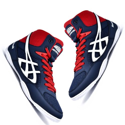 Chaussures de boxe légères en maille bleue pointure 43 pour l'entraînement - 4