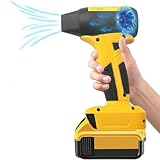 NUOGEDZ Mini Jet Dry Blower Fan for Dewalt 20V Max Battery, 130000RPM Cordless Portable Handheld Turbo Jet Fan Blowers for Car, Leaf Blower, Cleaning, Camping, Workshops, Lawns (Battery not Included)