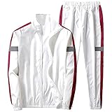 [ジェイストア] ジャージ 上下 セットアップ ランニング ウェア トレーニング ジャケット スポーツウェア トレーニングウェア スウェット セット アップ スポーツ ショート 作業用 ロング丈 ぶるぞん さっかー らんにんぐ すぽーつ かじゅある ダンス シンプル トレーナー おしゃれ かっこいい フードなし ゴルフ カッコイイ ジョウゲ アウトドア イベント 1A-J02 ホワイト 2XL
