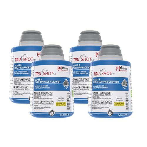 TRUSHOT 2.0 MULTI-SURFACE & GLASS CLEANER 9OZ, 4 PACK