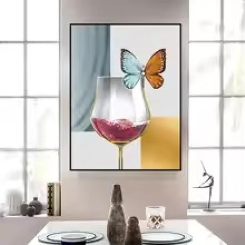 Tableau mural sur toile verre doré affiche design abstrait salon chic