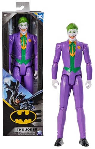 Batman - Joker figura 30 cm, Dc Comics, Joker boneca 30 cm articulado - 6060344 - brinquedo crianças 3 anos +