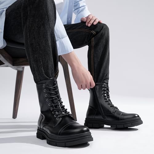 Image of Jousen Men's Boots Fashion Motorcycle Combat Boots