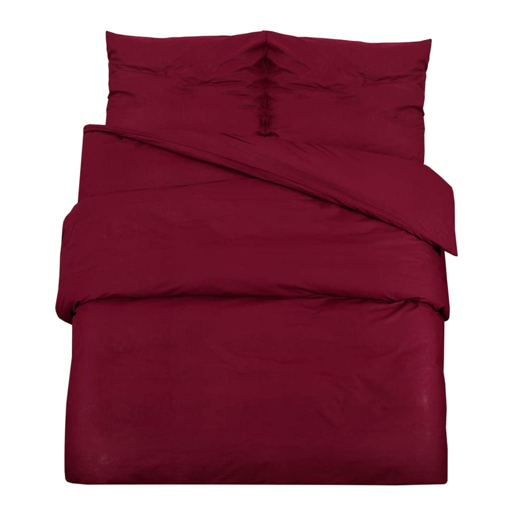 Set Copripiumino bordò 220x240 cm in Cotone,Casa e Giardino,Biancheria,Lenzuola e Coperte,Copripiumini,1.18kg - 136179