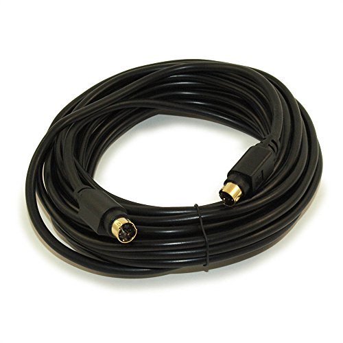 Up To 60% OFF S-Video SVideo (SVHS) Gold Plated Cable 4 pin by BRENDAZ for Home Theater, DSS receivers, VCRs, DVRs/PVRs, camcorders, DVD Players. (25-FEET)