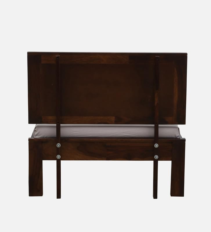 Image of Solid Sheesham Wood Woodora Single Bed Without Storage | Wooden Single Bed Cot Palang Furniture for Bedroom Living Room Home and Hotel (Provincial Teak Finish)